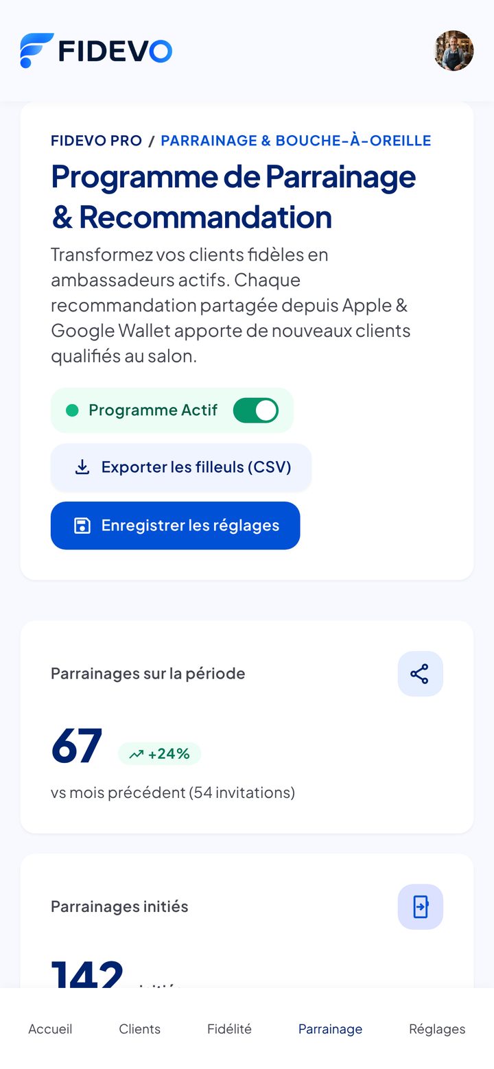 Programme de parrainage